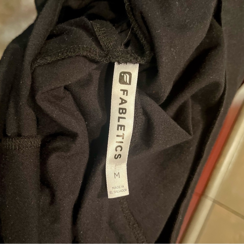 Fabletics Black Knotted Back Tank - image 2